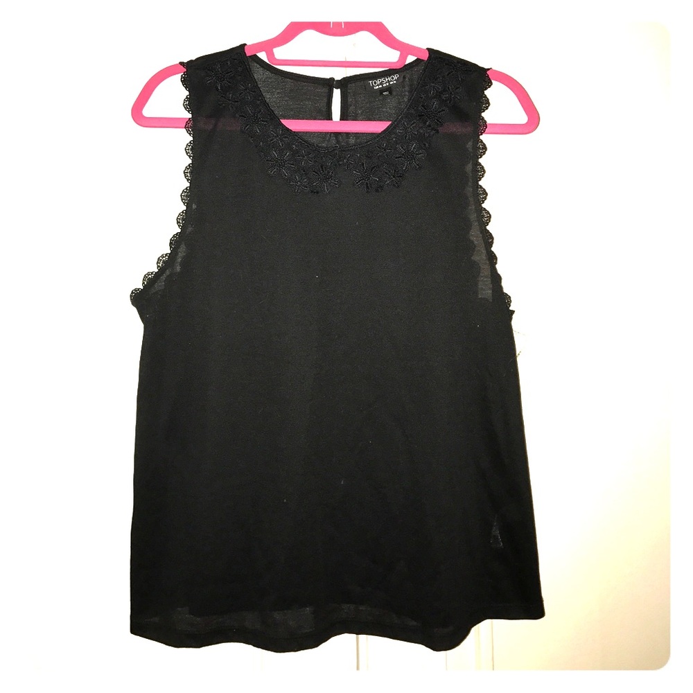 Top shop collared tank top