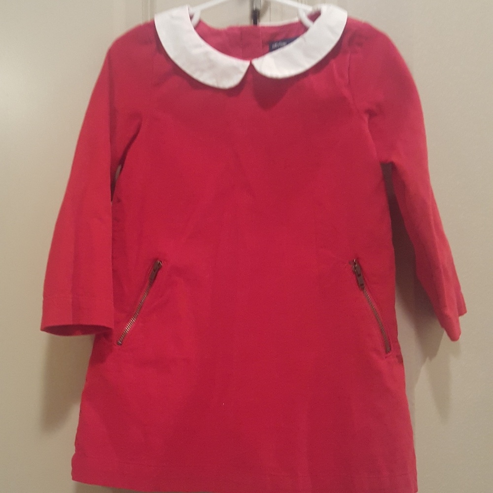 Red Corduroy Gap Dress 3T