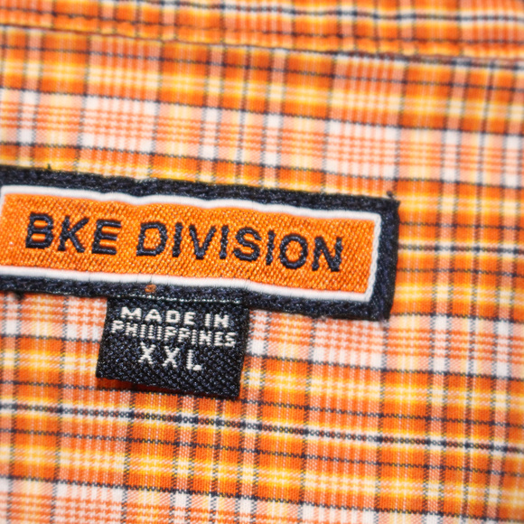BKE Button Front Shirt Men's XXL Orange - Picture 3 of 7