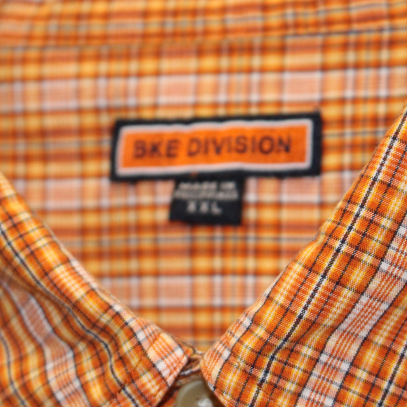 BKE Button Front Shirt Men's XXL Orange - Picture 6 of 7