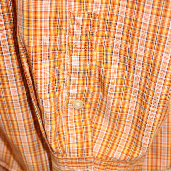 BKE Button Front Shirt Men's XXL Orange - Picture 4 of 7
