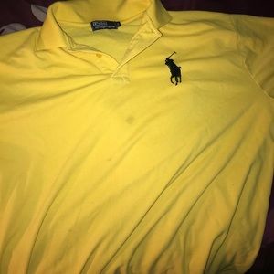 Yellow big pony Polo shirt 3x
