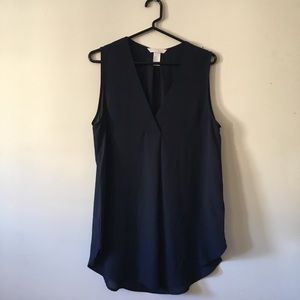 Navy Blue Blouse