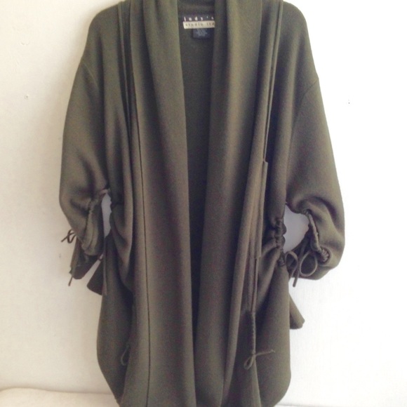 Judy's Studio Ltd Sweaters - Lagenlook Hippie Drawstring Sweater Jacket