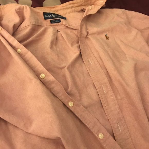 Pink Long Sleeve button down Ralph Lauren shirt - Picture 3 of 3
