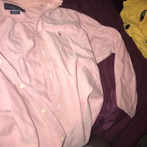 Pink Long Sleeve button down Ralph Lauren shirt