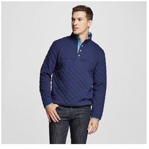 quilted pullover merona navy blue