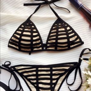 Cut out string bikini
