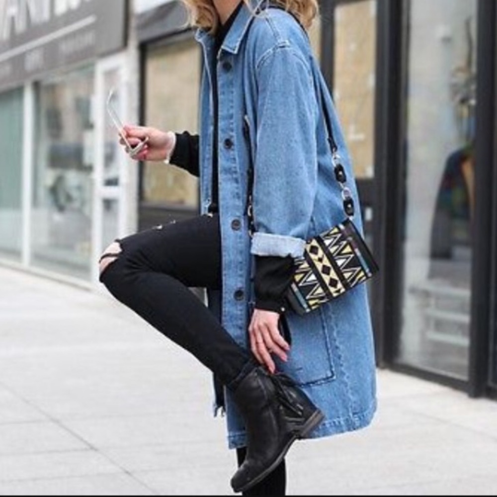 Zara Denim Frock Coat
