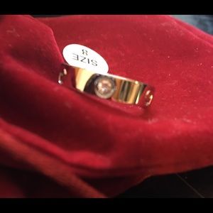 Love  ring  gold plated
