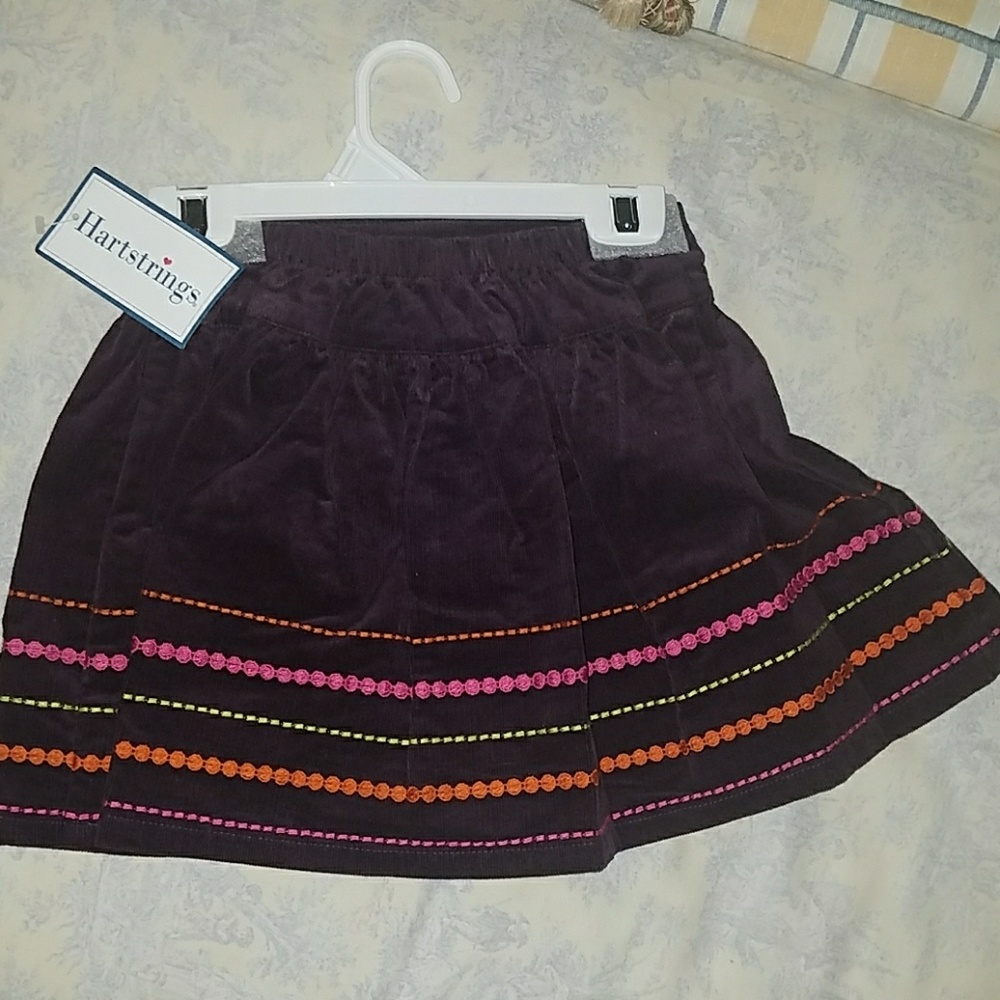Hartstrings burgundy courduroy skirt 6