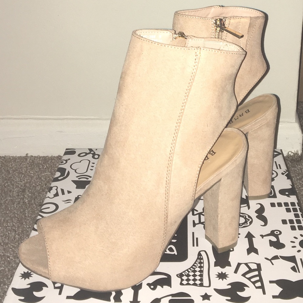 Limelight bootie heels by Bamboo!