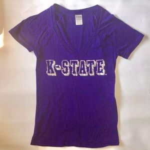 PINK Victoria's Secret K-State KSU bling tee