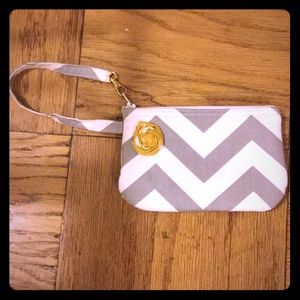 Grey & White Chevron Wrislet