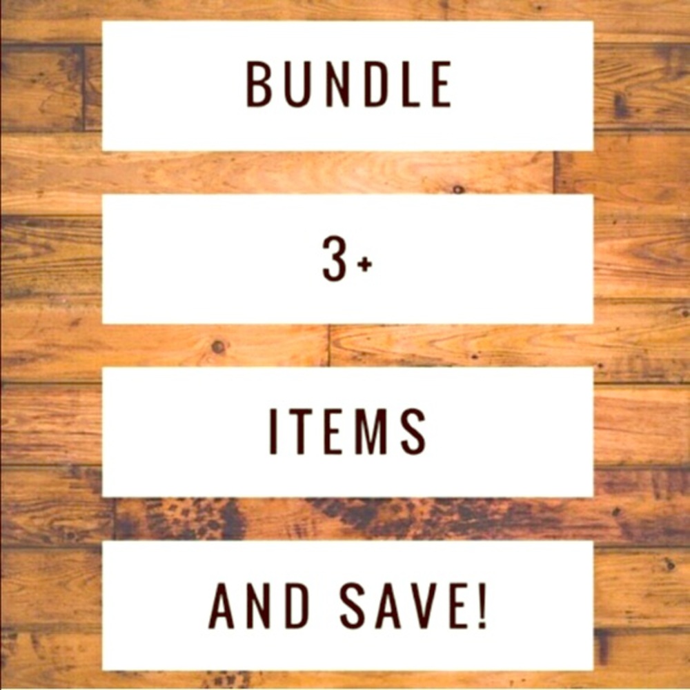 Bundle and save. 10% of 3 or more items!! Enjoy ❤️