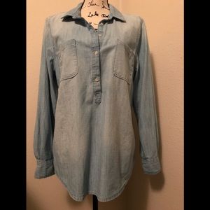 🌟MERONA XXL BLUE CHAMBRAY TOP