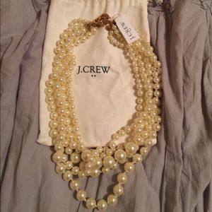 J.Crew multi strand pearl necklace