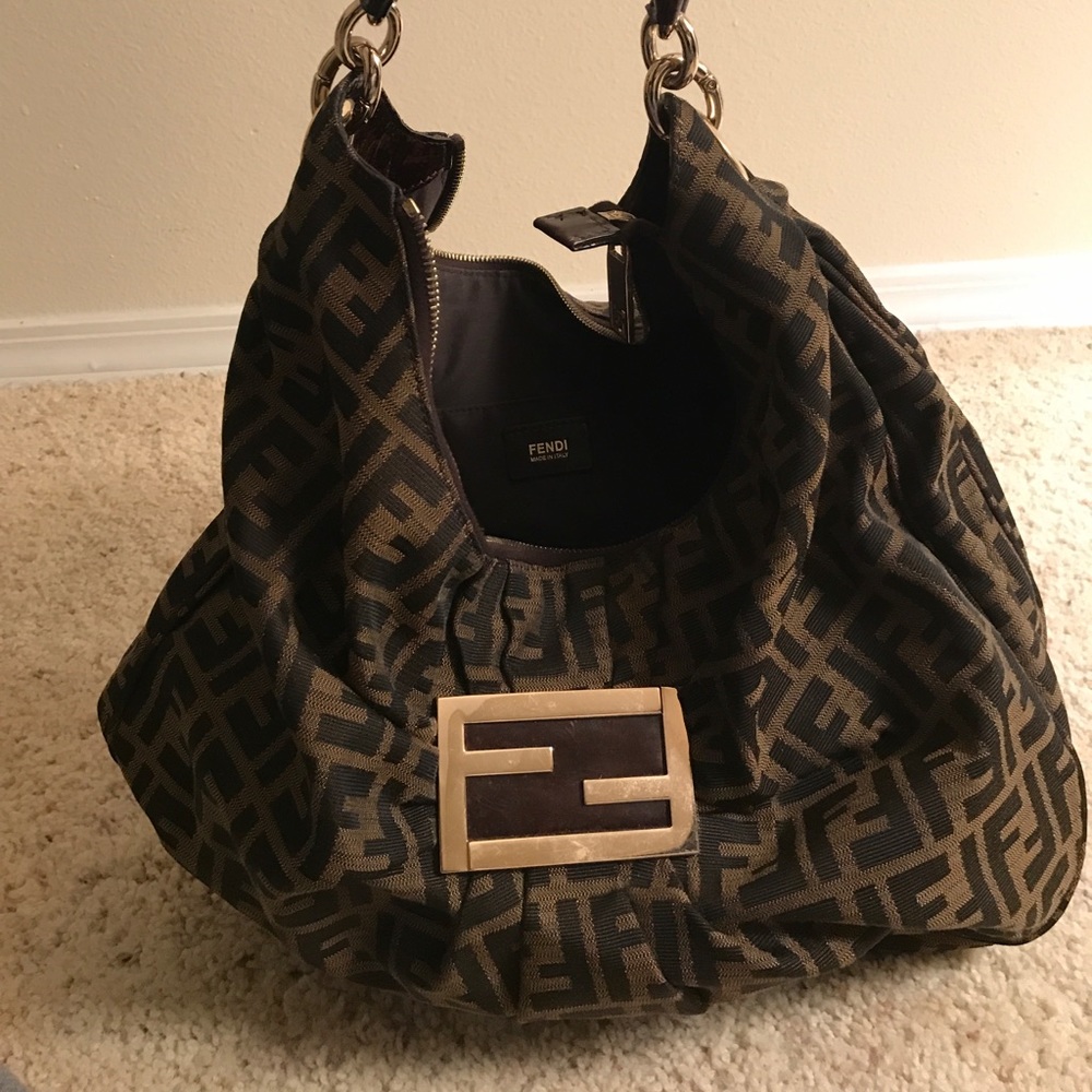 Authentic Fendi Purse with Gold detail