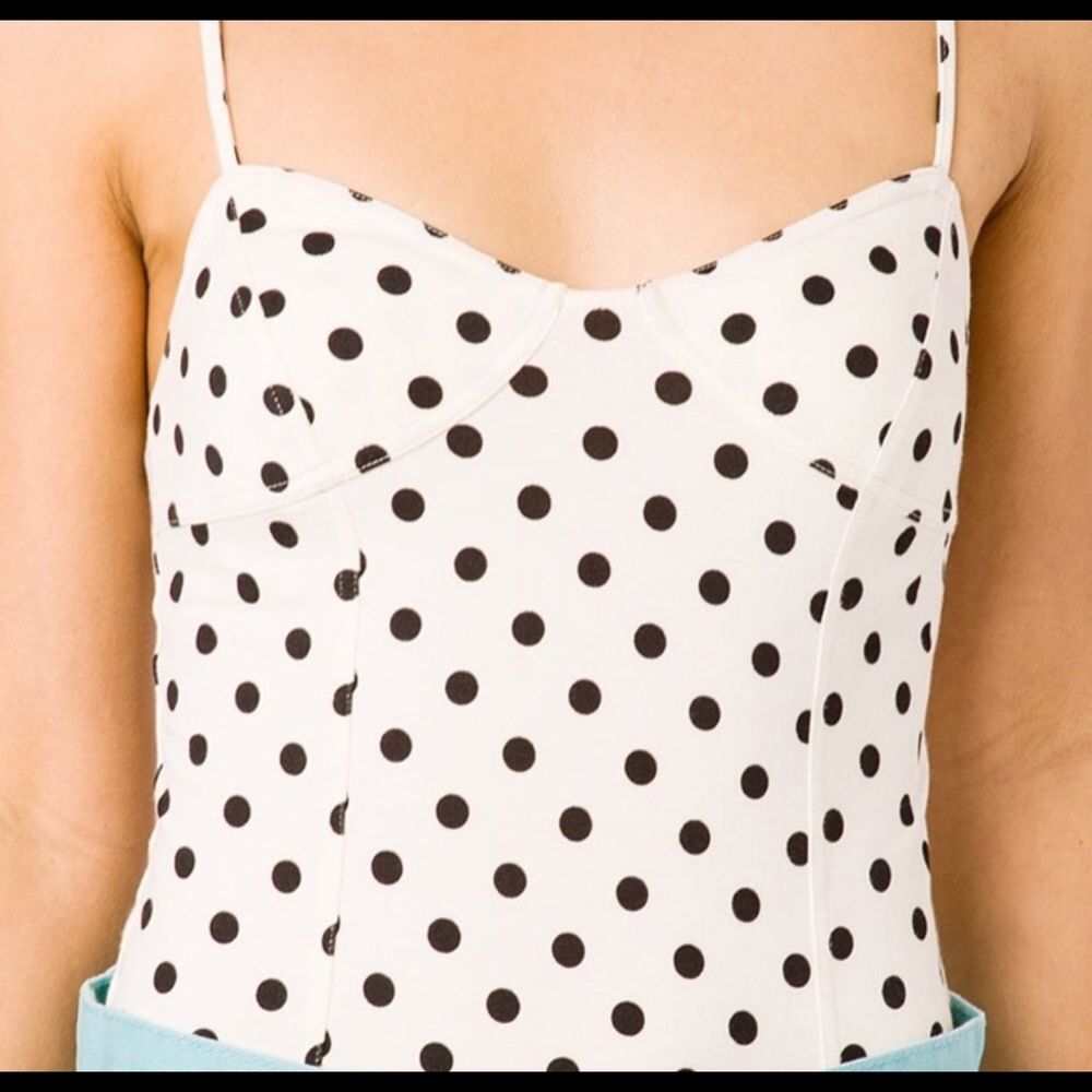 Forever 21: Black & White Polka Dot Bodysuit ⚪️⚫️