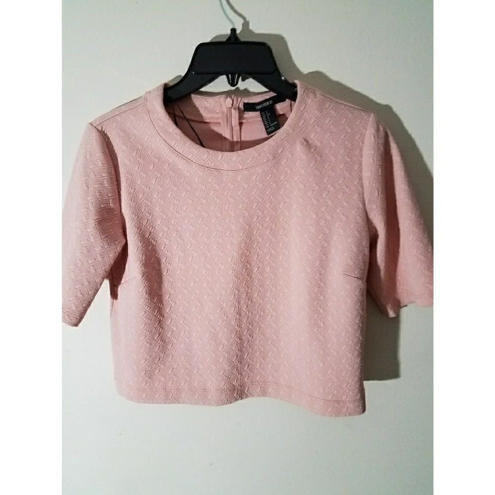 Pink crop top
