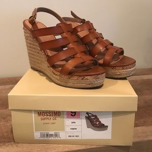Mossimo Cognac Wedges