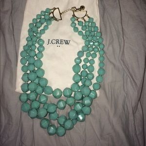 J.Crew mint/turquoise statement necklace
