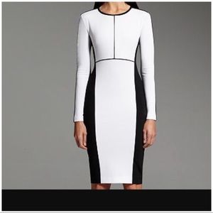 Long Sleeve Colorblock Dress