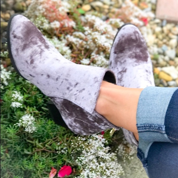 Last Pair! Crushed Suede Booties - Picture 2 of 5