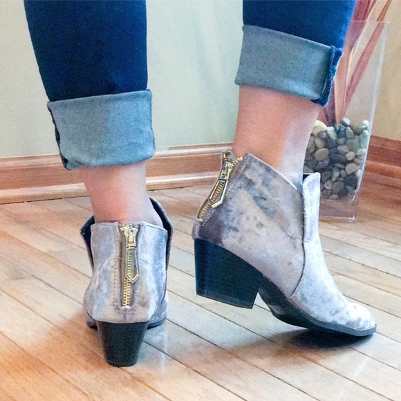 Last Pair! Crushed Suede Booties - Picture 4 of 5