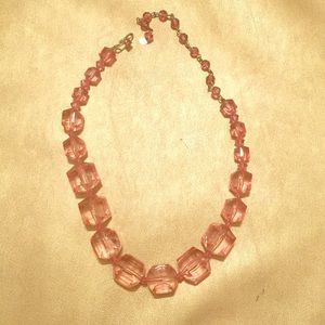 Tarina Tarantino Single Row Lucite Choker - Pink