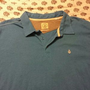 Blue Volcom Collared Shirt XL