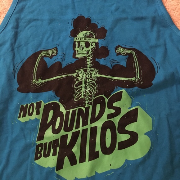 Kilos Not Pounds Men's Workout Tank - Picture 3 of 3