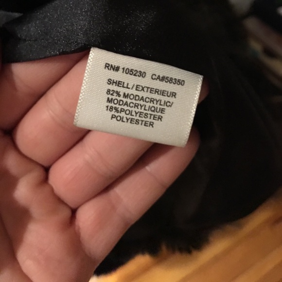 Joie Faux Fur Vest - Black/Grey Small - Picture 3 of 4