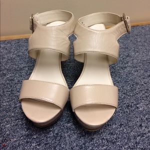 Nude Levity strappy heel.