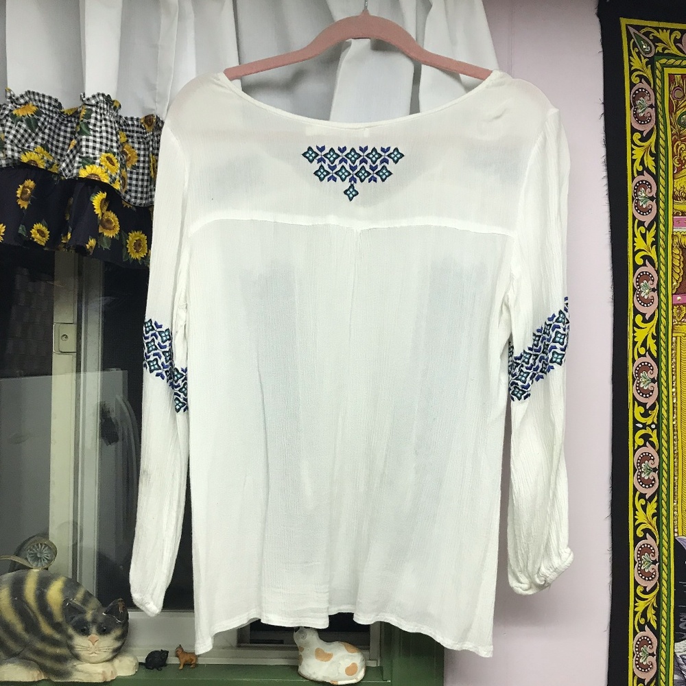 Embroidered top