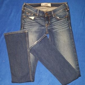 Distressed blue color Hollister jeans