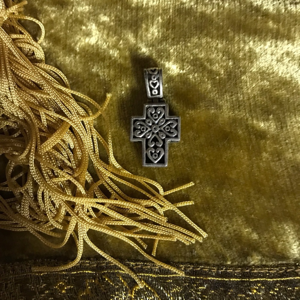 reversible cross pendant