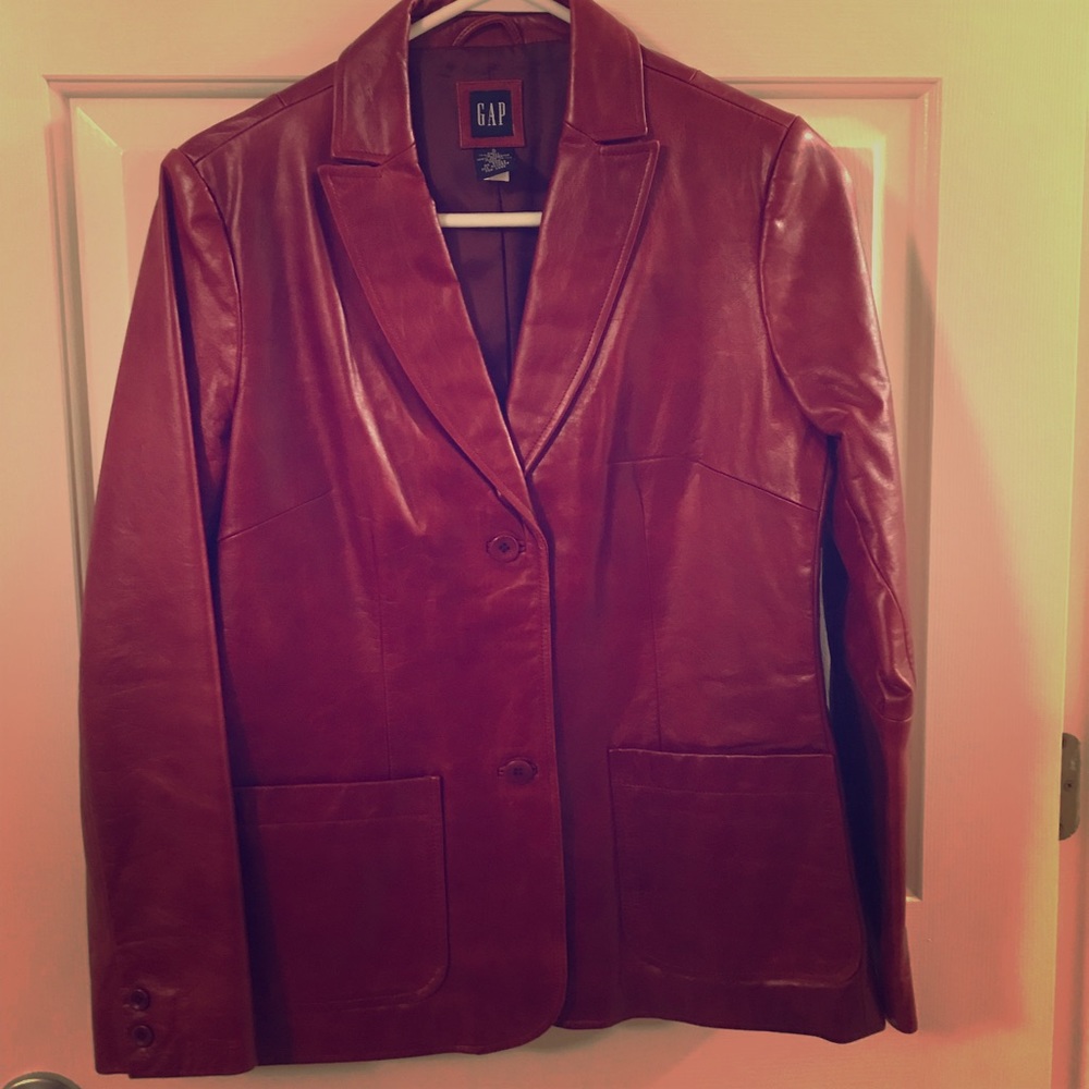 Vintage Gap Leather Blazer