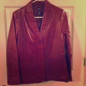 Vintage Gap Leather Blazer