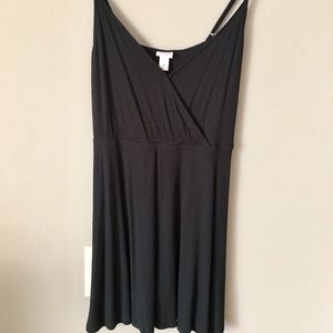 Black wrap dress