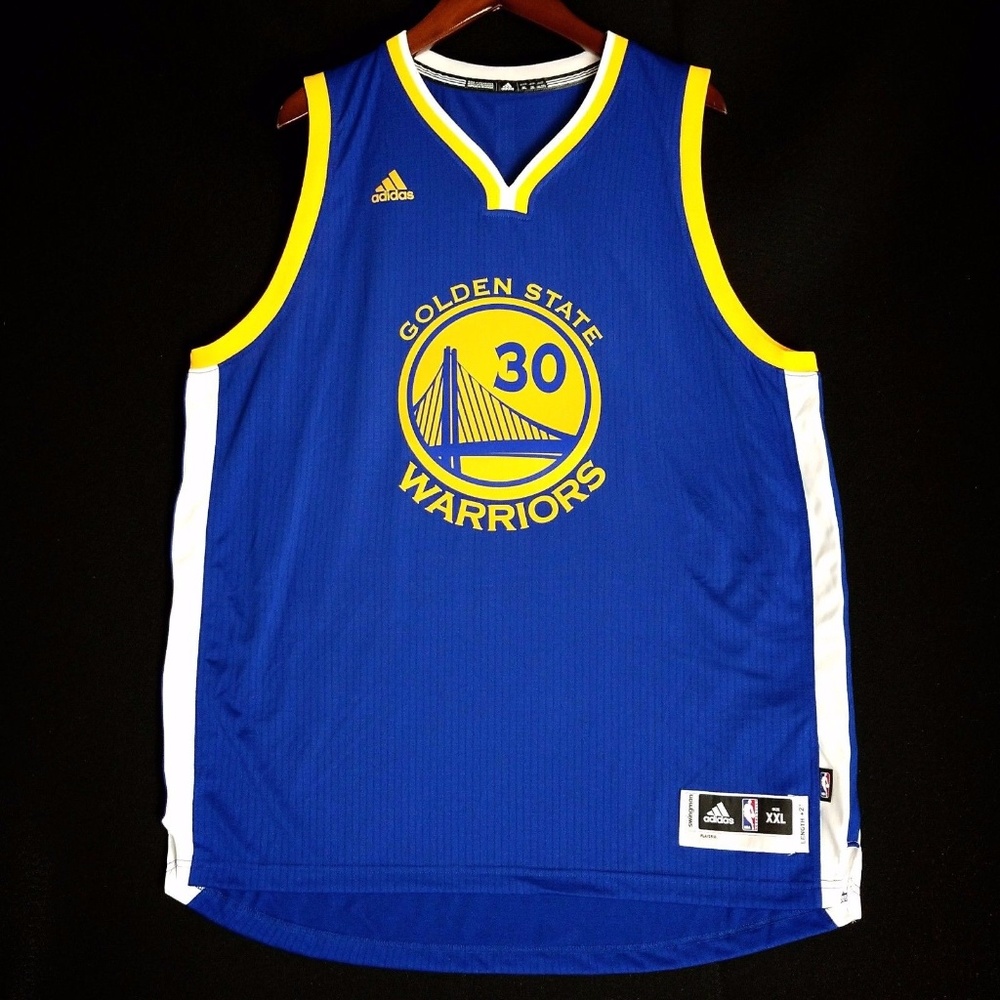 Stephen Curry Adidas Warriors Blue Swingman Jersey - Picture 2 of 7