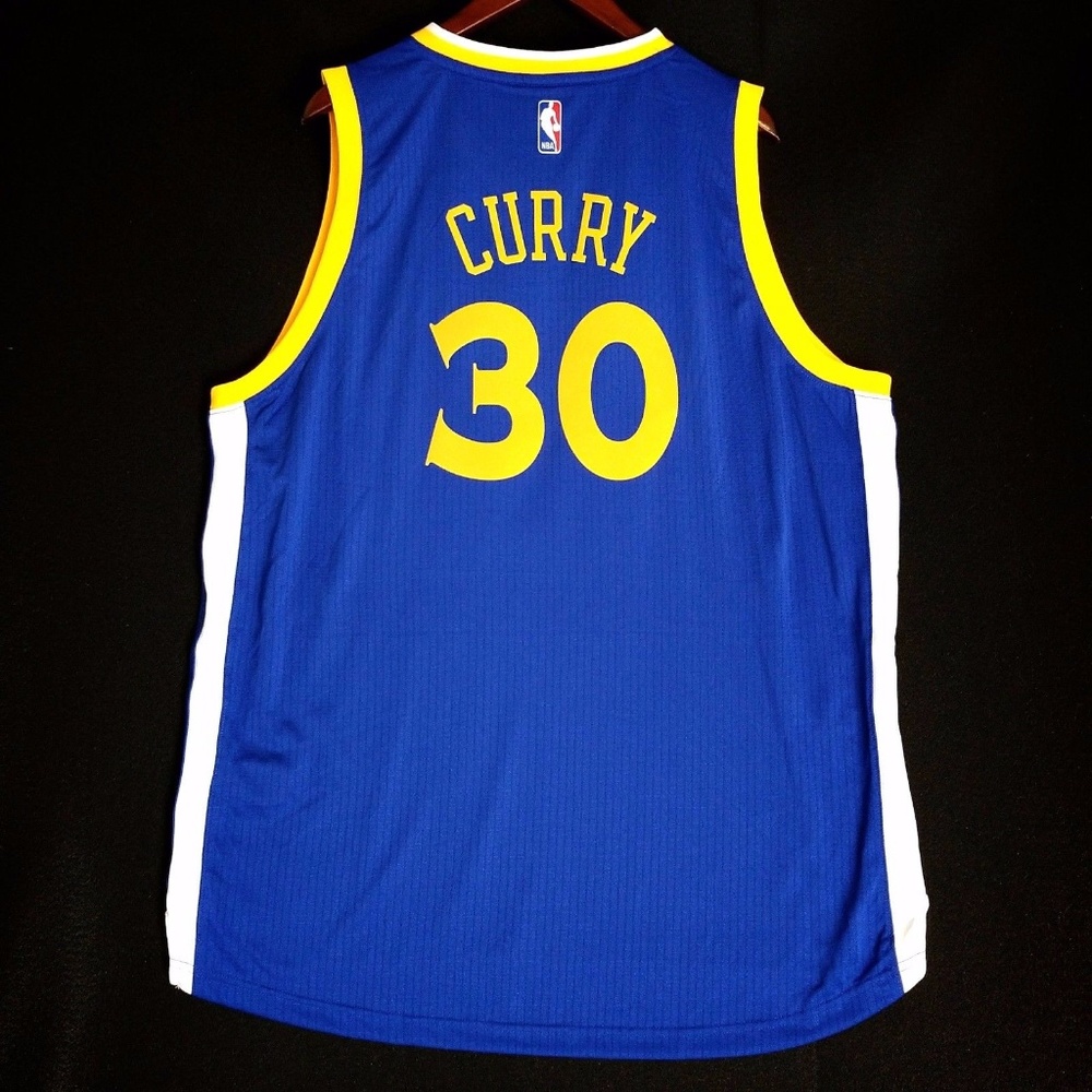Stephen Curry Adidas Warriors Blue Swingman Jersey - Picture 3 of 7