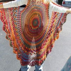 Handmade long boho hippie vest