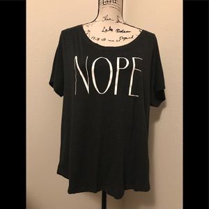 ✨NOPE T-SHIRT - XL BLACK