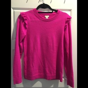 Jcrew ruffle sweater