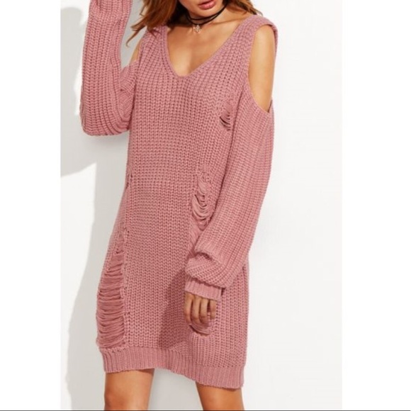 🎈Last One SALE 🎈 Distressed Sweater Dress - Picture 5 of 5