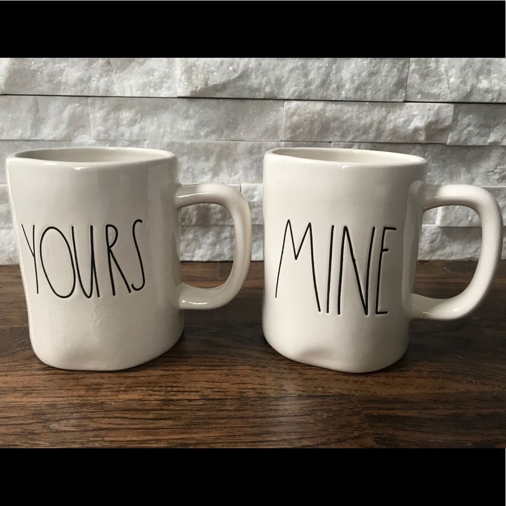 NEW Rae Dunn Yours & Mine Mug by Magenta