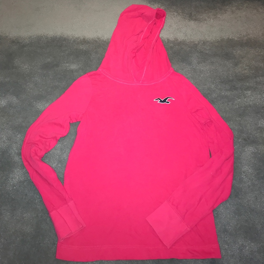 Pink Hollister Shirt with Hood