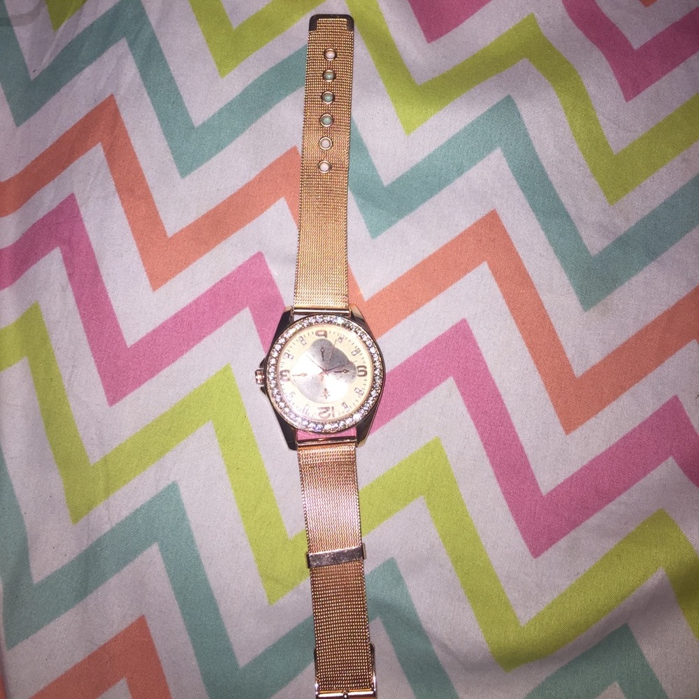 Rose gold watch