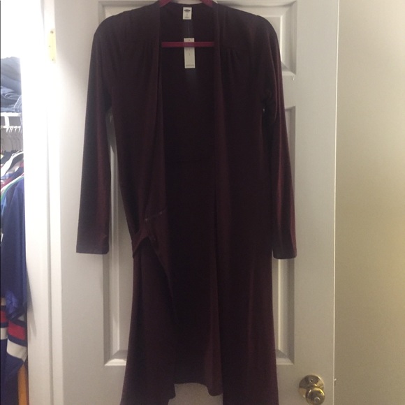 Wine colored wrap dress - Picture 1 of 2